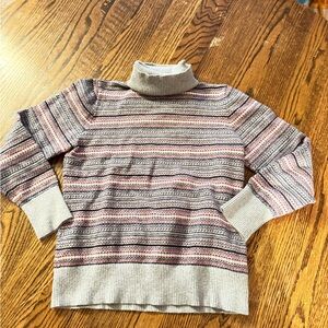LL Bean Stripe Turtleneck